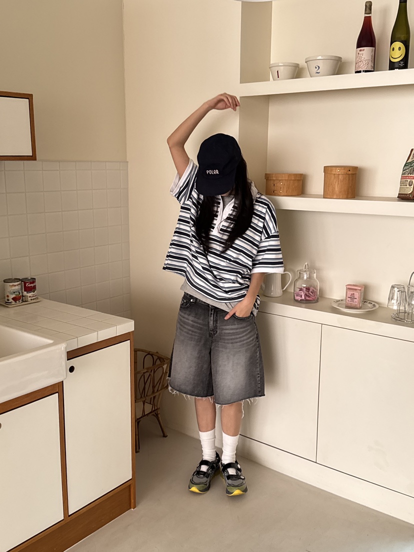 SUNDER MARKET韓國直郵女裝新品職業休閑時尚推薦熱賣25春夏T恤SUNDER MARKETT恤