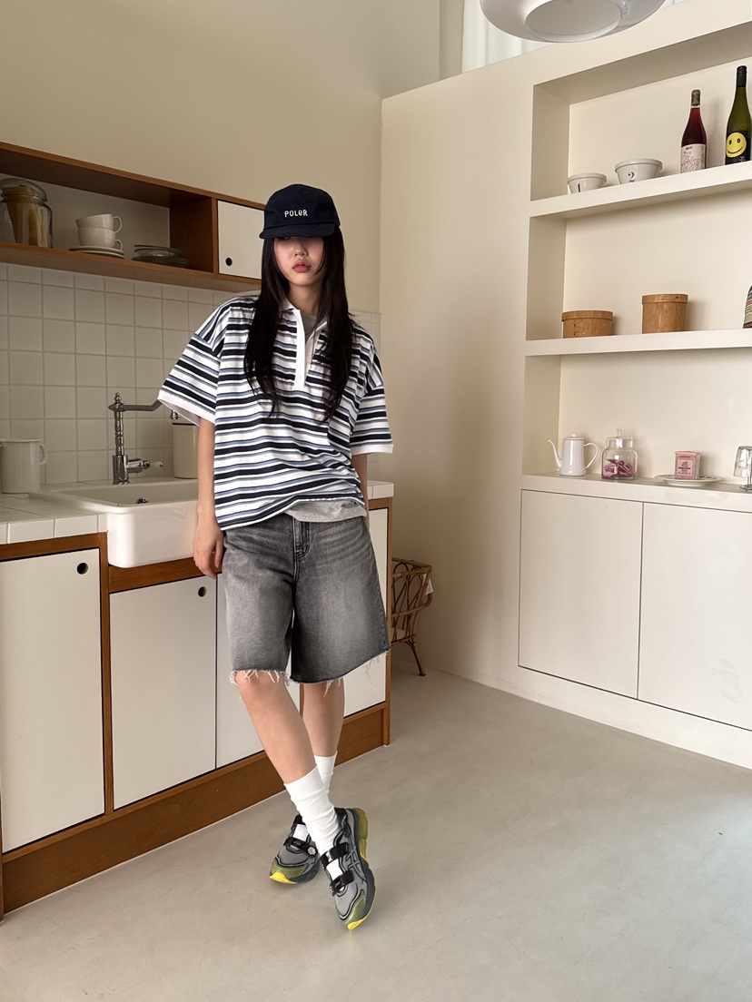 SUNDER MARKET韓國直郵女裝新品職業休閑時尚推薦熱賣25春夏T恤SUNDER MARKETT恤