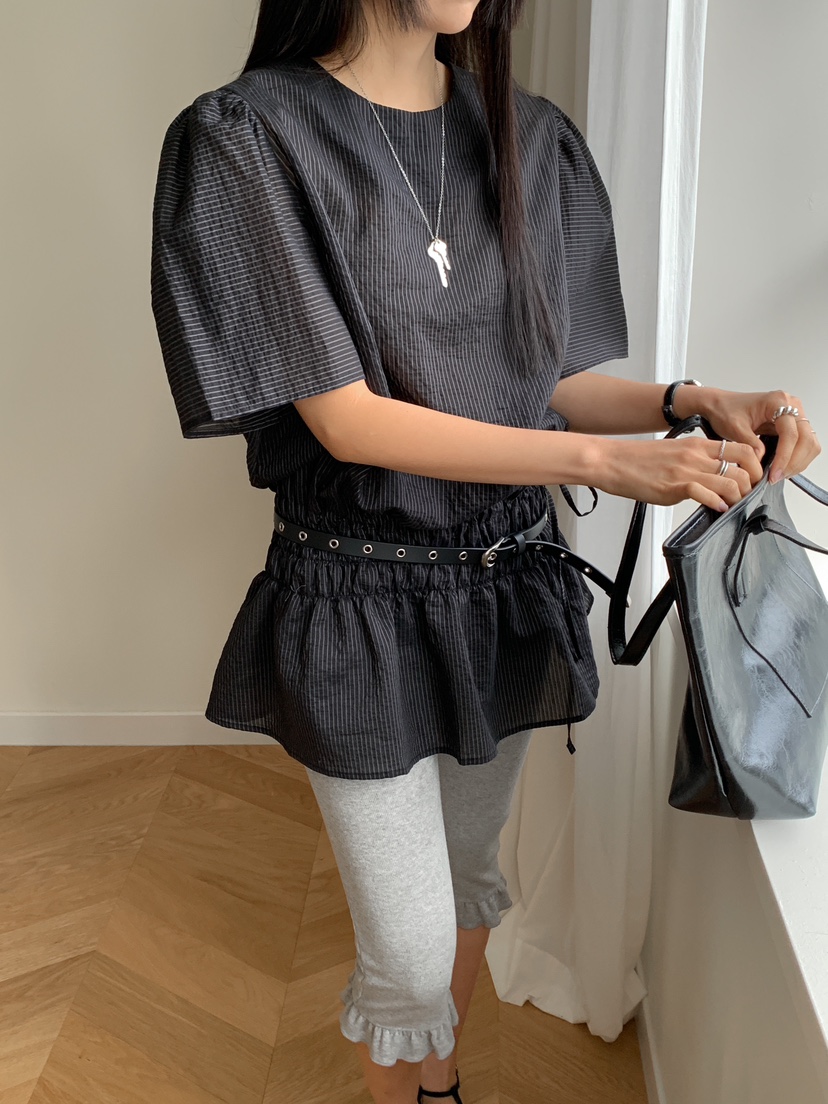GOYOU韓國直郵㊣女裝新款推薦休閑時尚熱賣25春夏襯衫蕾絲衫de goyou襯衫/蕾絲衫