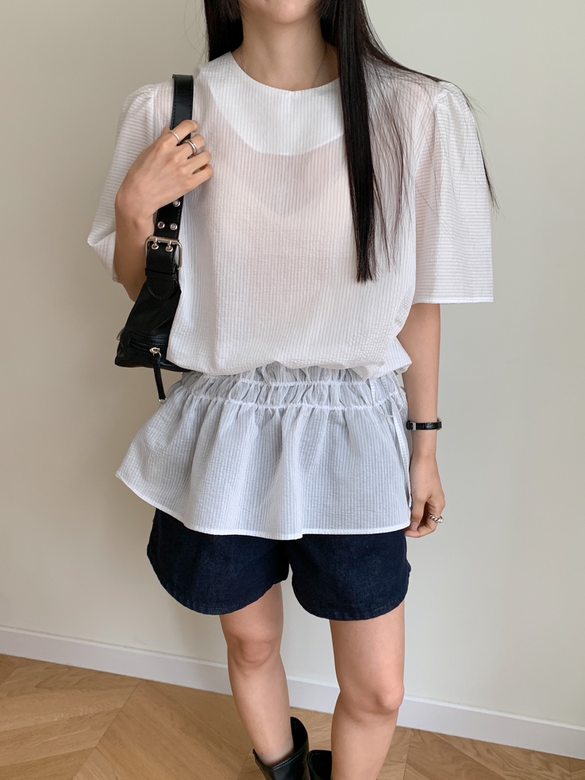 GOYOU韓國直郵㊣女裝新款推薦休閑時尚熱賣25春夏襯衫蕾絲衫de goyou襯衫/蕾絲衫