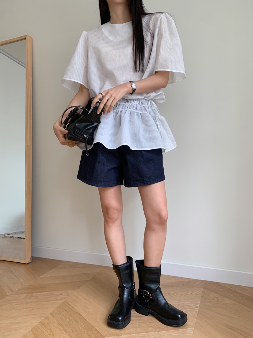 GOYOU韓國直郵㊣女裝新款推薦休閑時尚熱賣25春夏襯衫蕾絲衫de goyou襯衫/蕾絲衫