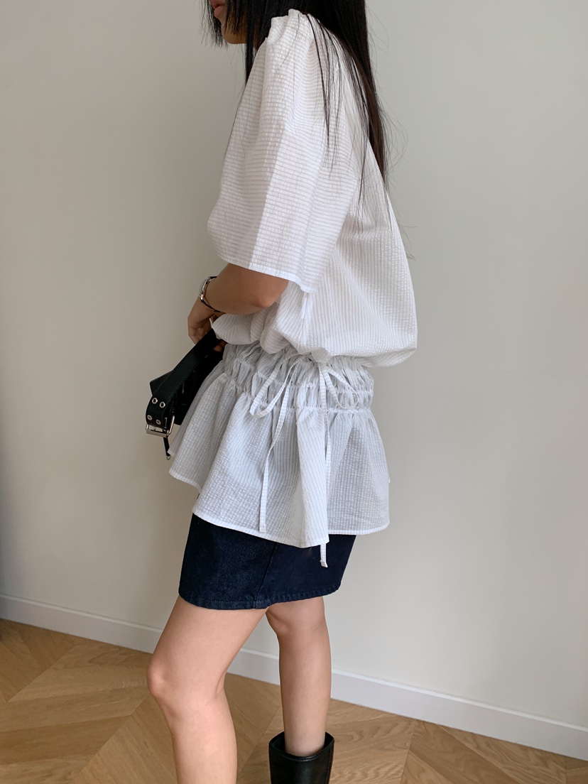 GOYOU韓國直郵㊣女裝新款推薦休閑時尚熱賣25春夏襯衫蕾絲衫de goyou襯衫/蕾絲衫
