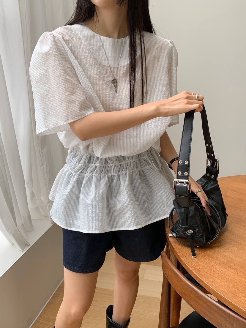 GOYOU韓國直郵㊣女裝新款推薦休閑時尚熱賣25春夏襯衫蕾絲衫de goyou襯衫/蕾絲衫