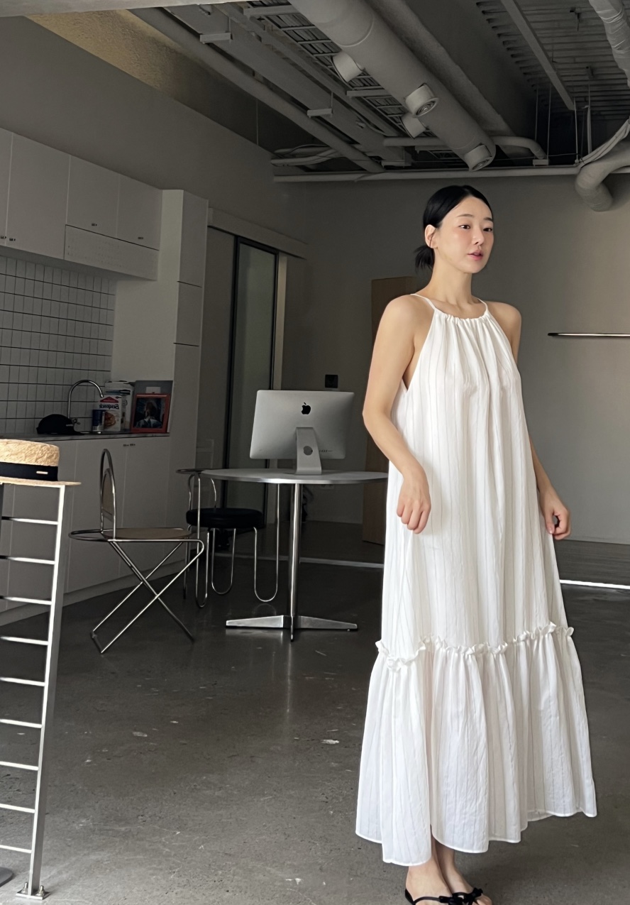 VERNI韓國直郵㊣東大門實拍女裝新款休閑25春夏人氣時尚連衣裙VERNI連衣裙