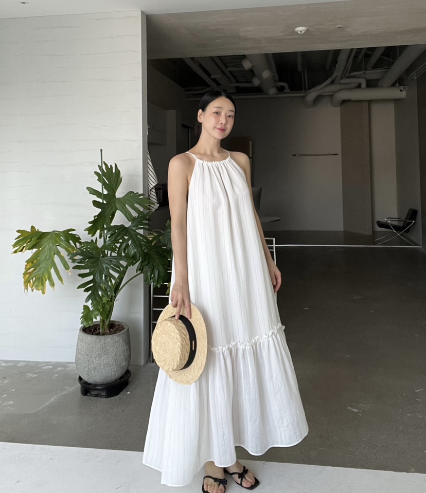 VERNI韓國直郵㊣東大門實拍女裝新款休閑25春夏人氣時尚連衣裙VERNI連衣裙