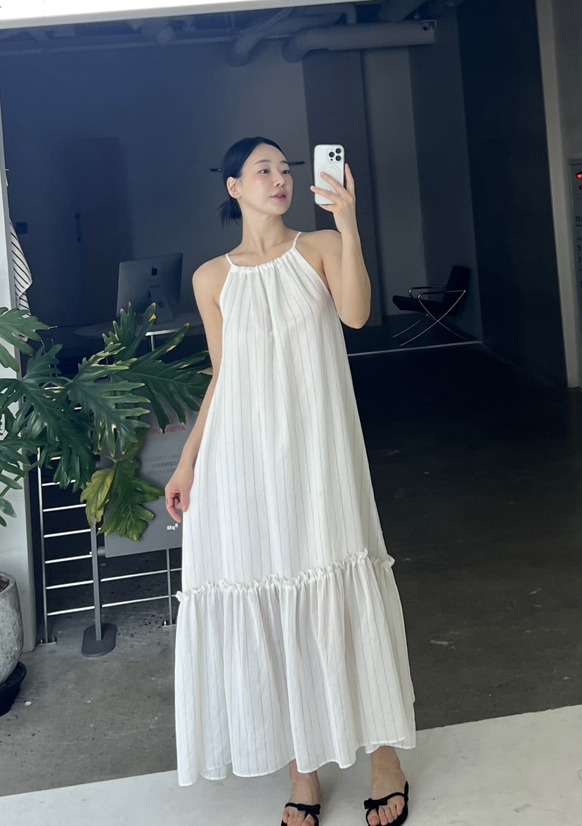 VERNI韓國直郵㊣東大門實拍女裝新款休閑25春夏人氣時尚連衣裙VERNI連衣裙