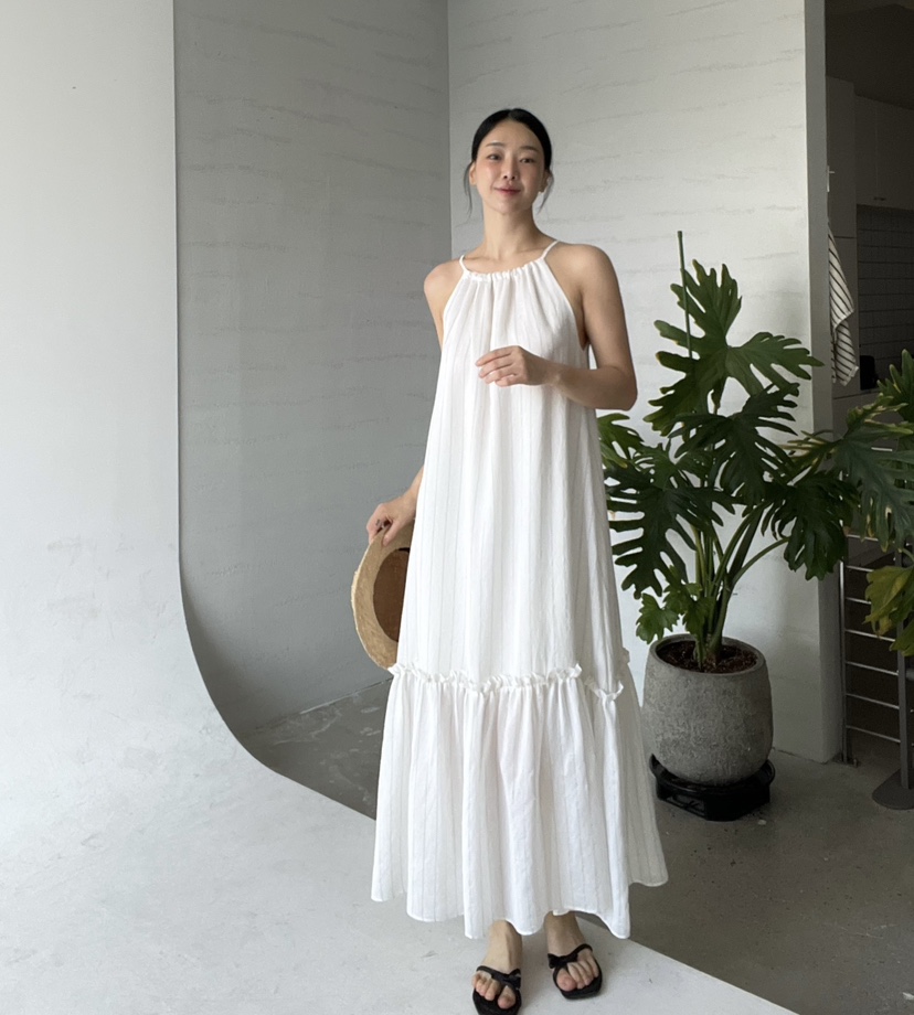 VERNI韓國直郵㊣東大門實拍女裝新款休閑25春夏人氣時尚連衣裙VERNI連衣裙