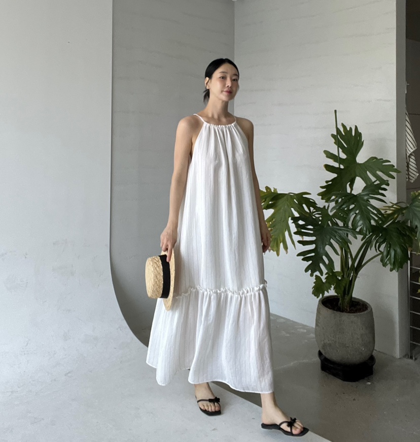 VERNI韓國直郵㊣東大門實拍女裝新款休閑25春夏人氣時尚連衣裙VERNI連衣裙