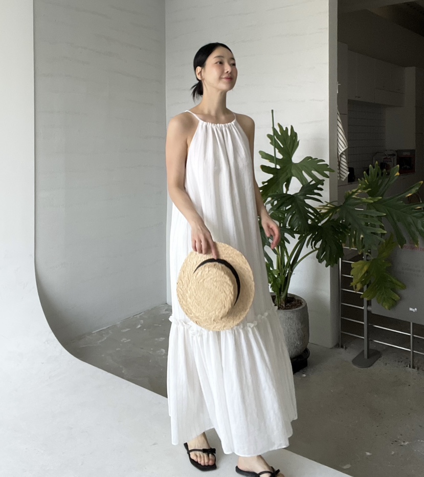 VERNI韓國直郵㊣東大門實拍女裝新款休閑25春夏人氣時尚連衣裙VERNI連衣裙