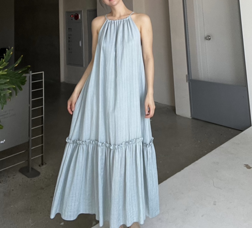 VERNI韓國直郵㊣東大門實拍女裝新款休閑25春夏人氣時尚連衣裙VERNI連衣裙