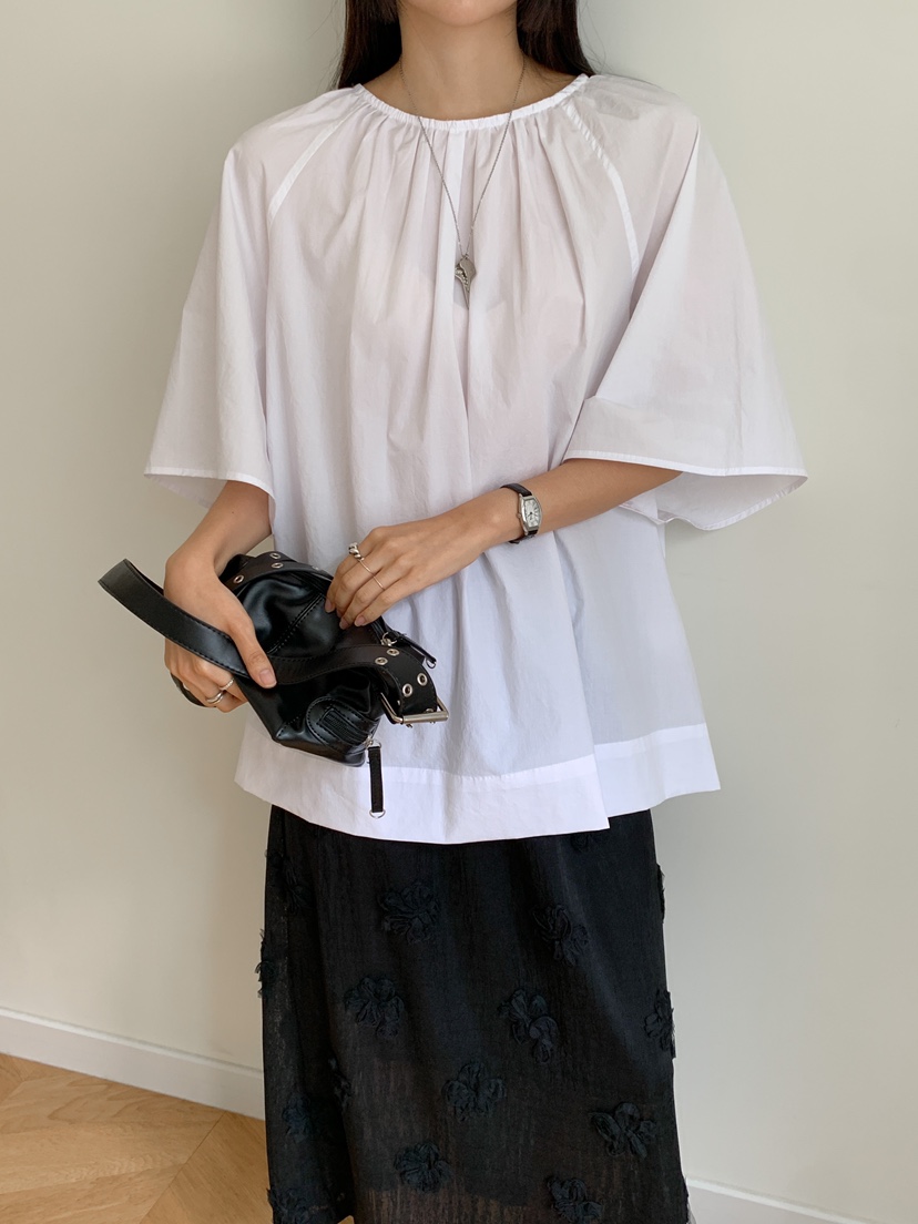 GOYOU直郵韓國代購㊣女裝新款熱賣25春夏推薦人氣襯衫蕾絲衫de goyou襯衫/蕾絲衫