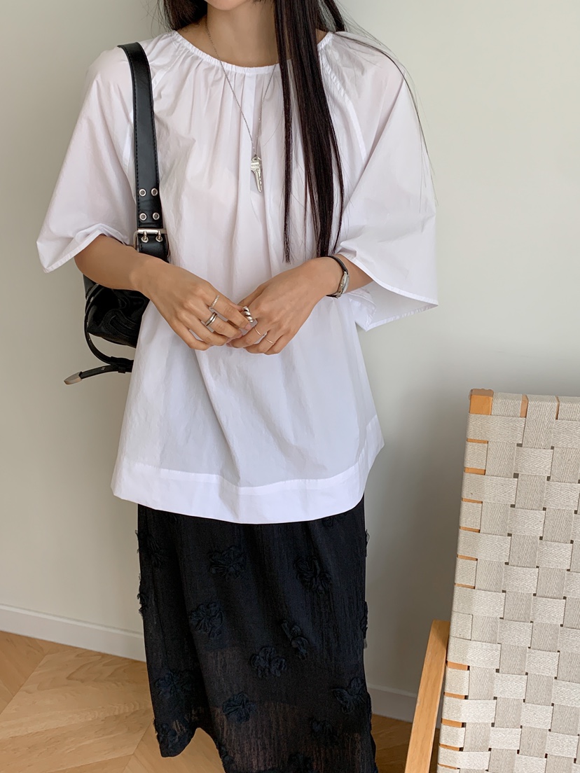 GOYOU直郵韓國代購㊣女裝新款熱賣25春夏推薦人氣襯衫蕾絲衫de goyou襯衫/蕾絲衫