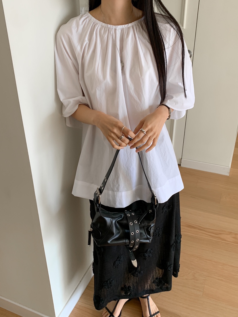 GOYOU直郵韓國代購㊣女裝新款熱賣25春夏推薦人氣襯衫蕾絲衫de goyou襯衫/蕾絲衫