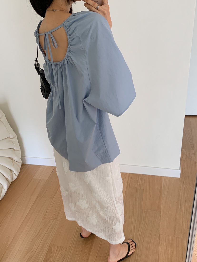 GOYOU直郵韓國代購㊣女裝新款熱賣25春夏推薦人氣襯衫蕾絲衫de goyou襯衫/蕾絲衫