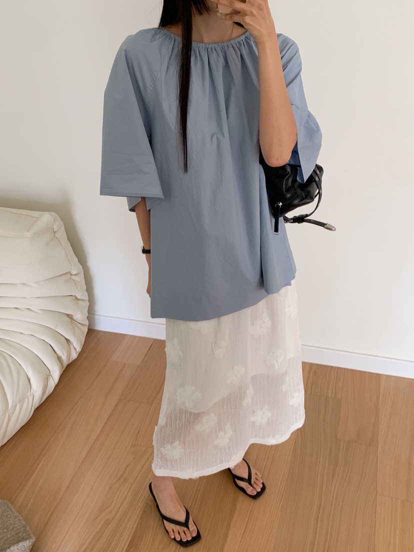 GOYOU直郵韓國代購㊣女裝新款熱賣25春夏推薦人氣襯衫蕾絲衫de goyou襯衫/蕾絲衫