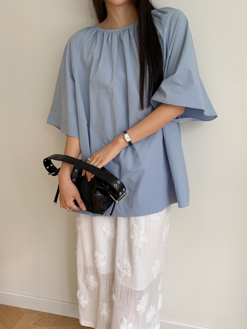 GOYOU直郵韓國代購㊣女裝新款熱賣25春夏推薦人氣襯衫蕾絲衫de goyou襯衫/蕾絲衫