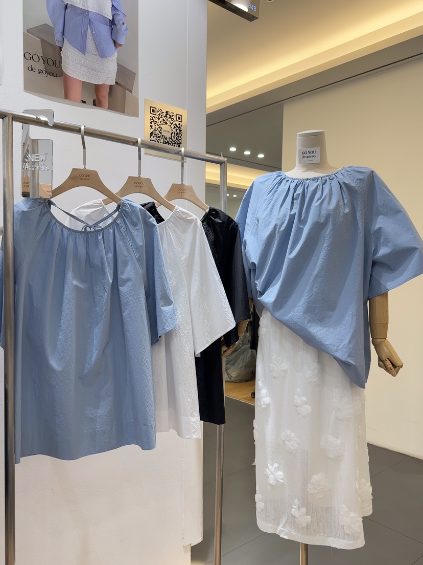 GOYOU直郵韓國代購㊣女裝新款熱賣25春夏推薦人氣襯衫蕾絲衫de goyou襯衫/蕾絲衫