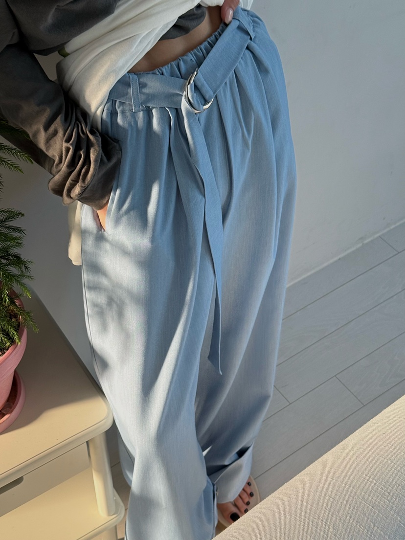 ZEROZERO韓國㊣直郵東大門代購女裝新款時尚推薦休閑褲含腰帶ZEROZERO休閑褲