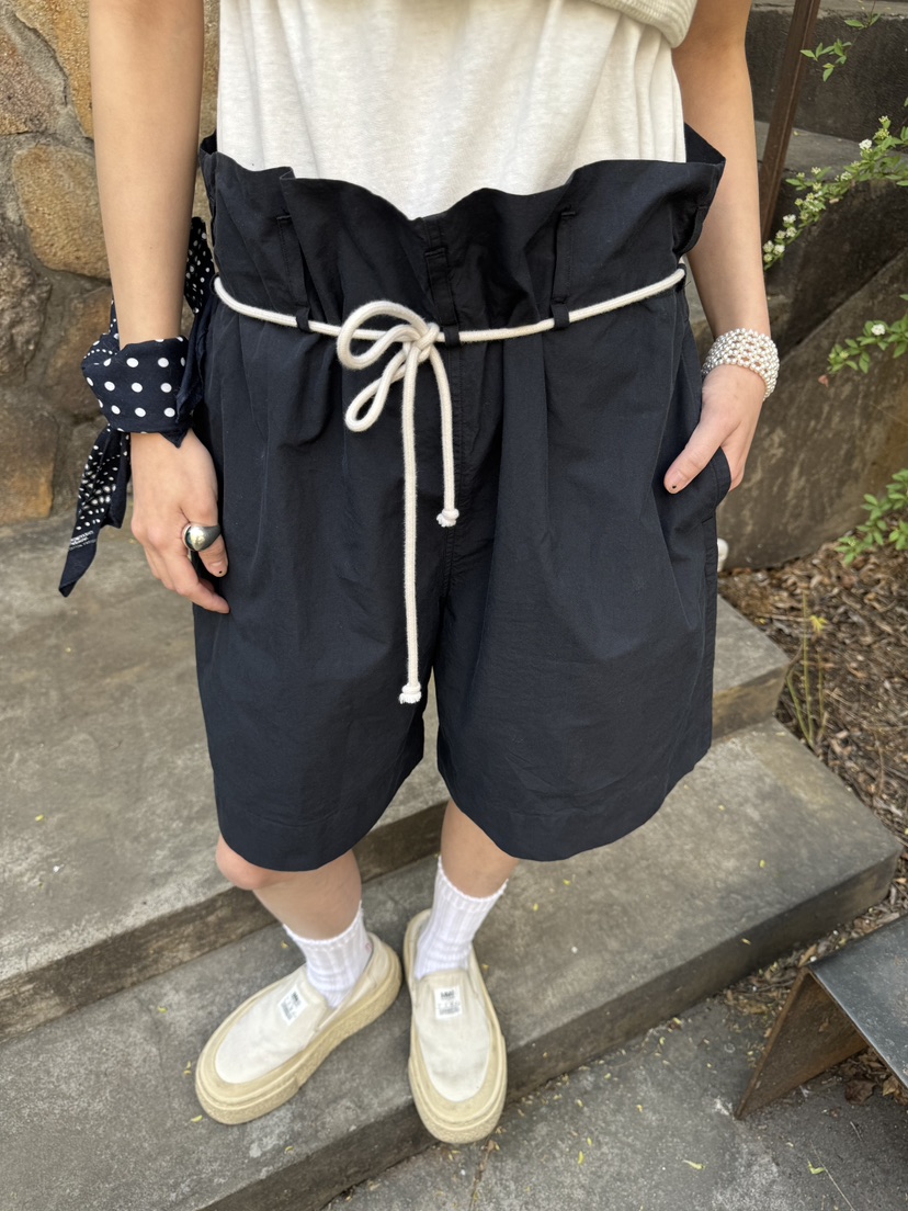 FRANC—L韓國直郵㊣女裝新款休閑25春夏時尚人氣短褲含腰繩FRANC短褲