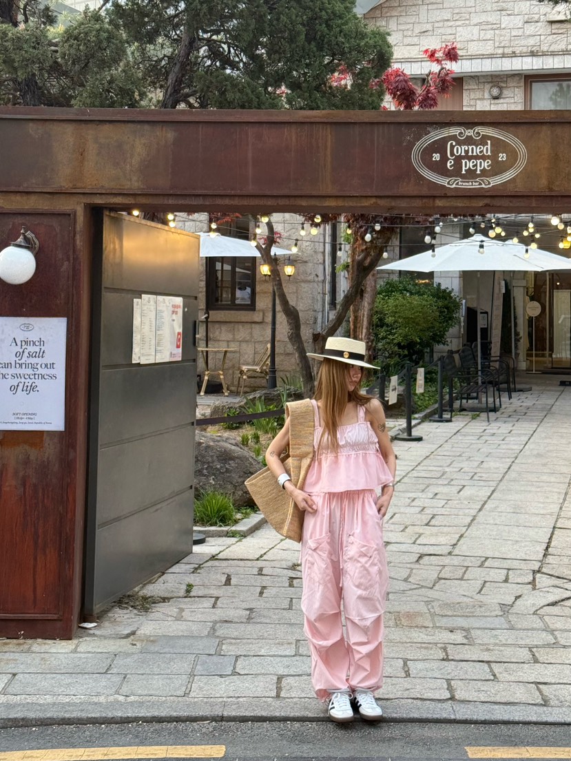 ZEROZERO韓國㊣直郵東大門代購女裝新品時尚休閑褲口袋透視ZEROZERO休閑褲