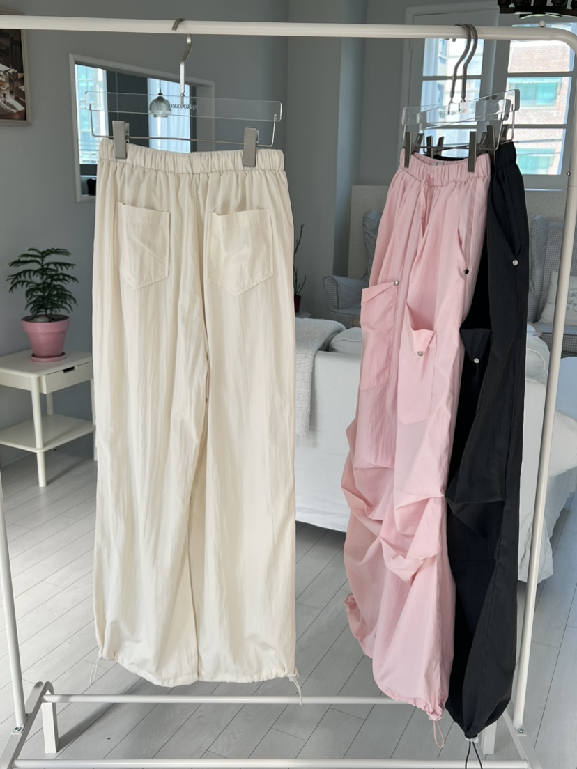 ZEROZERO韓國㊣直郵東大門代購女裝新品時尚休閑褲口袋透視ZEROZERO休閑褲