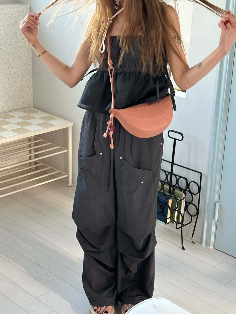 ZEROZERO韓國㊣直郵東大門代購女裝新品時尚休閑褲口袋透視ZEROZERO休閑褲圖色3