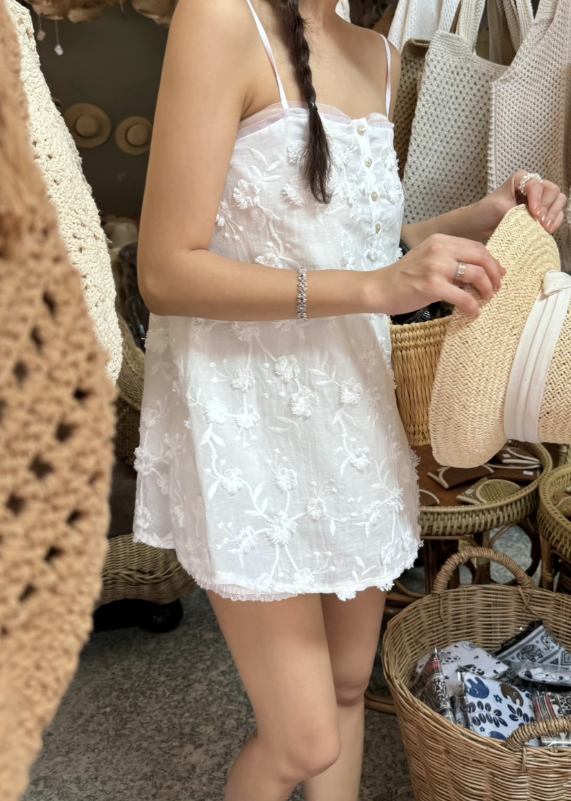 OUPPT韓國㊣直郵東大門代購女裝新品人氣熱賣休閑連衣裙亞麻OUPPT連衣裙