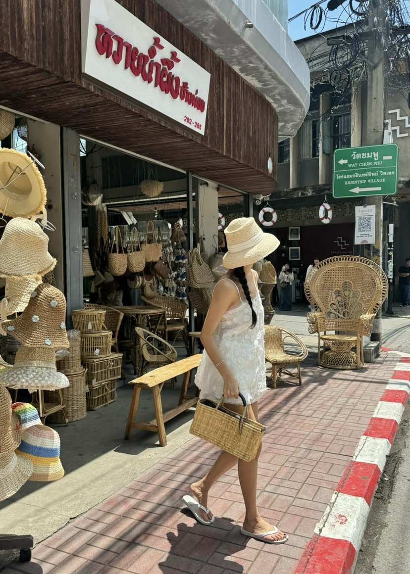 OUPPT韓國㊣直郵東大門代購女裝新品人氣熱賣休閑連衣裙亞麻OUPPT連衣裙