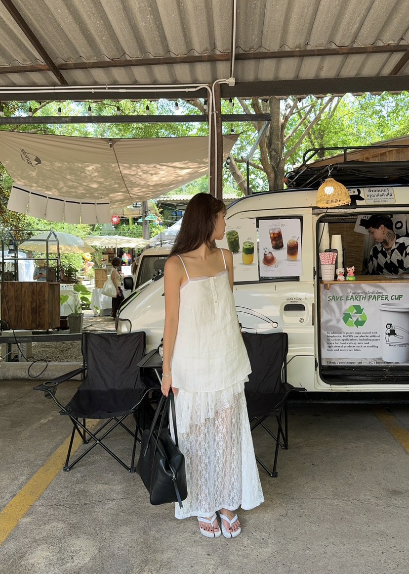 OUPPT韓國㊣直郵東大門代購女裝新品人氣熱賣休閑連衣裙亞麻OUPPT連衣裙