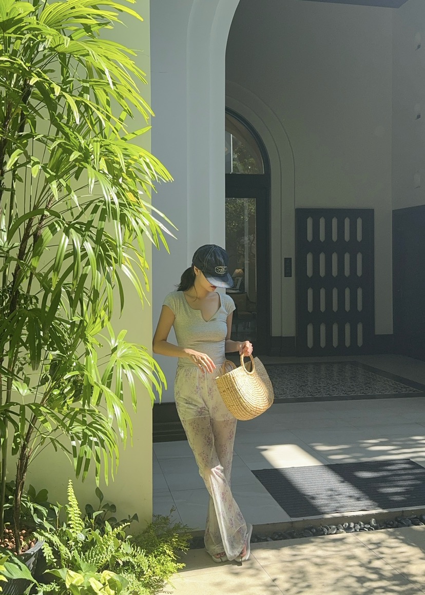 OUPPT韓國直郵㊣女裝新款人氣推薦時尚休閑熱賣25春夏休閑褲OUPPT休閑褲