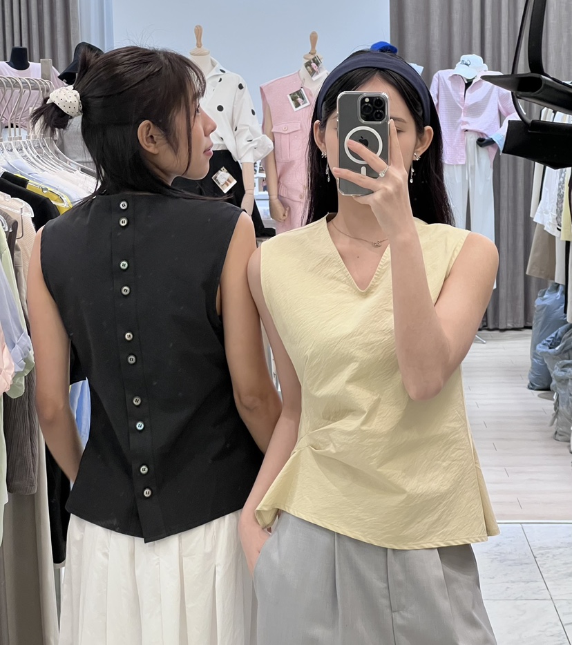 POUCH韓國㊣直郵東大門代購女裝新款時尚休閑熱賣襯衫蕾絲衫POUCH襯衫/蕾絲衫