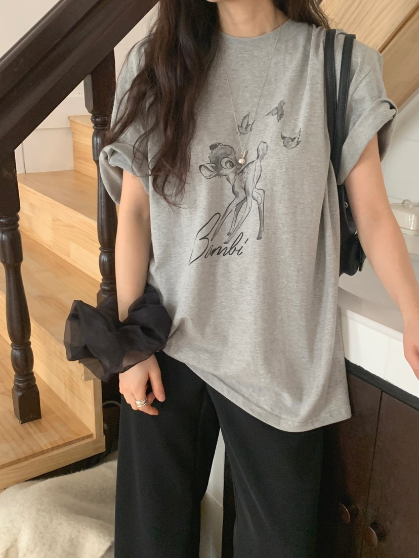 JKICHI韓國直郵㊣東大門實拍女裝新款25春夏人氣休閑推薦T恤JKICHIT恤