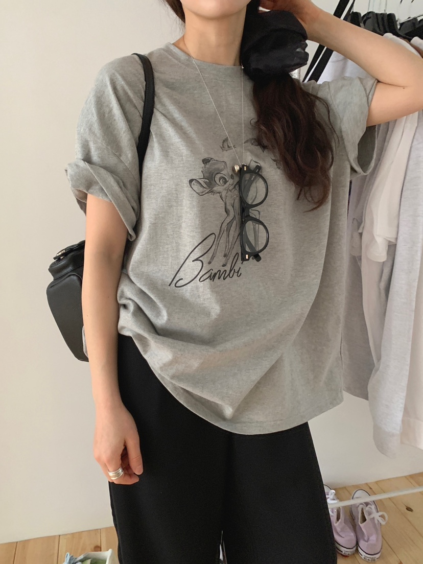 JKICHI韓國直郵㊣東大門實拍女裝新款25春夏人氣休閑推薦T恤JKICHIT恤圖色1