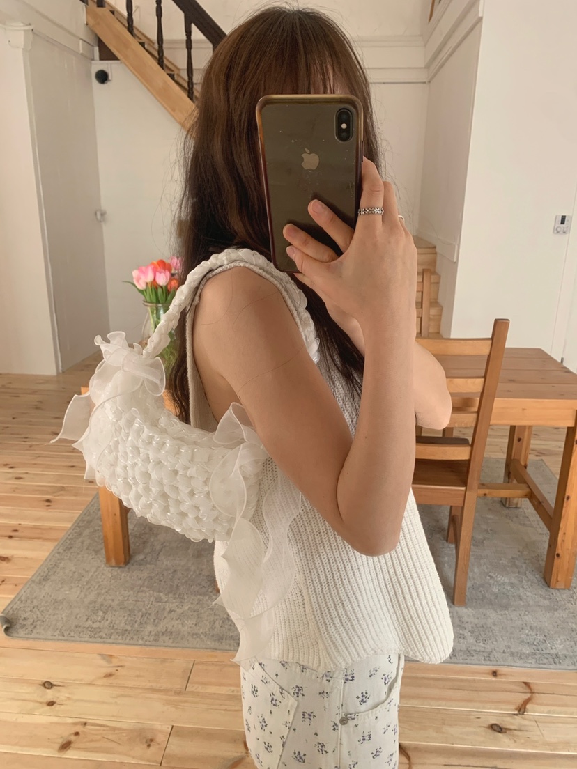 JKICHI韓國直郵㊣女裝新品休閑時尚人氣單肩斜跨包手工制作JKICHI單肩/斜跨包