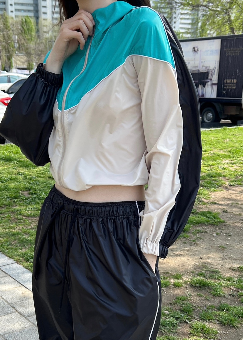 ANOTHER AVENUE韓國直郵㊣東大門實拍女裝新品休閑夾克連帽衫短款ANOTHER AVENUE夾克
