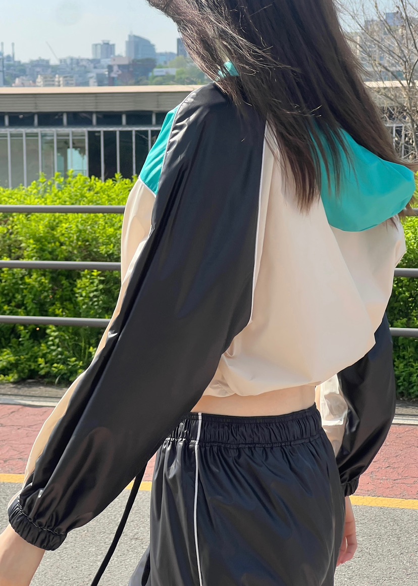 ANOTHER AVENUE韓國直郵㊣東大門實拍女裝新品休閑夾克連帽衫短款ANOTHER AVENUE夾克