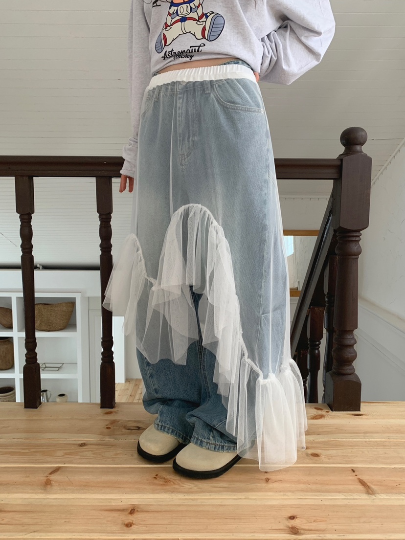 JKICHI韓國直郵㊣東大門實拍女裝新品熱賣人氣時尚休閑長裙JKICHI長裙