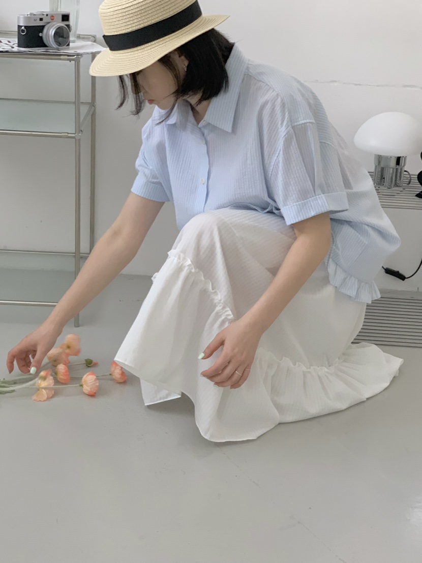 BEFORE SUNRISE韓國直郵㊣東大門實拍女裝新品25春夏襯衫蕾絲衫BEFORE SUNRISE襯衫/蕾絲衫