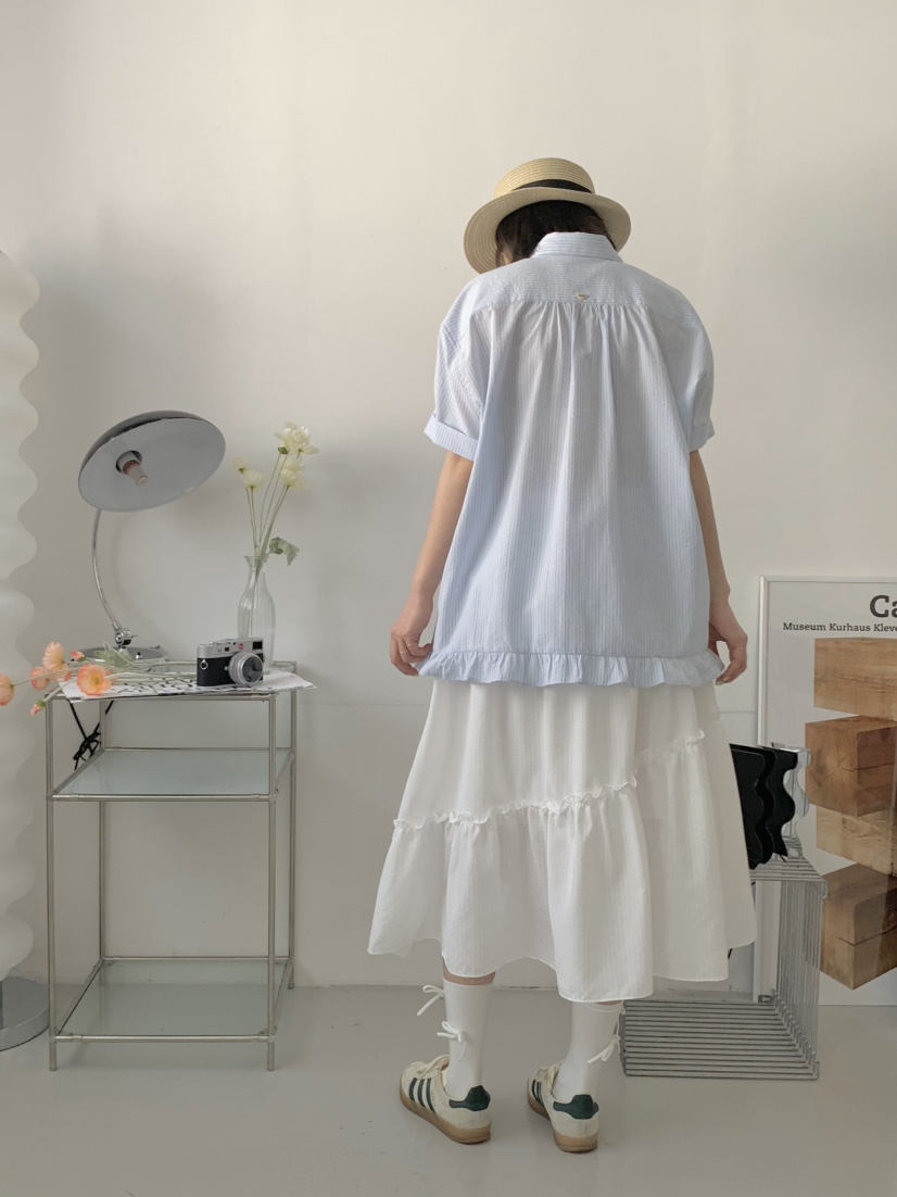 BEFORE SUNRISE韓國直郵㊣東大門實拍女裝新品25春夏襯衫蕾絲衫BEFORE SUNRISE襯衫/蕾絲衫
