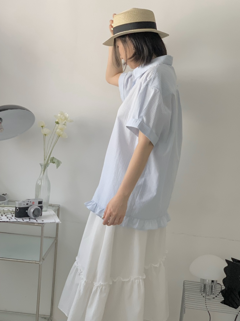 BEFORE SUNRISE韓國直郵㊣東大門實拍女裝新品25春夏襯衫蕾絲衫BEFORE SUNRISE襯衫/蕾絲衫
