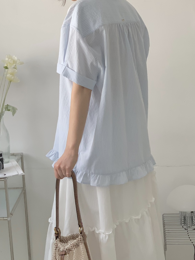 BEFORE SUNRISE韓國直郵㊣東大門實拍女裝新品25春夏襯衫蕾絲衫BEFORE SUNRISE襯衫/蕾絲衫