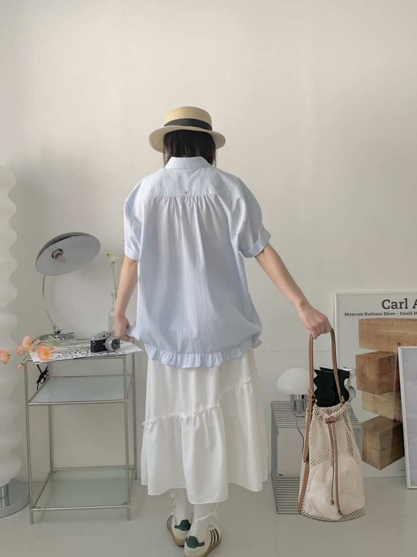 BEFORE SUNRISE韓國直郵㊣東大門實拍女裝新品25春夏襯衫蕾絲衫BEFORE SUNRISE襯衫/蕾絲衫