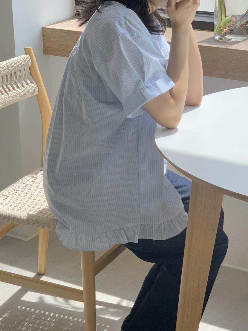 BEFORE SUNRISE韓國直郵㊣東大門實拍女裝新品25春夏襯衫蕾絲衫BEFORE SUNRISE襯衫/蕾絲衫