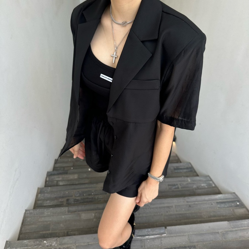MABEL-Q直郵韓國代購㊣女裝新品休閑熱賣推薦25春夏人氣夾克SOUIT by mabel-Q夾克圖色2