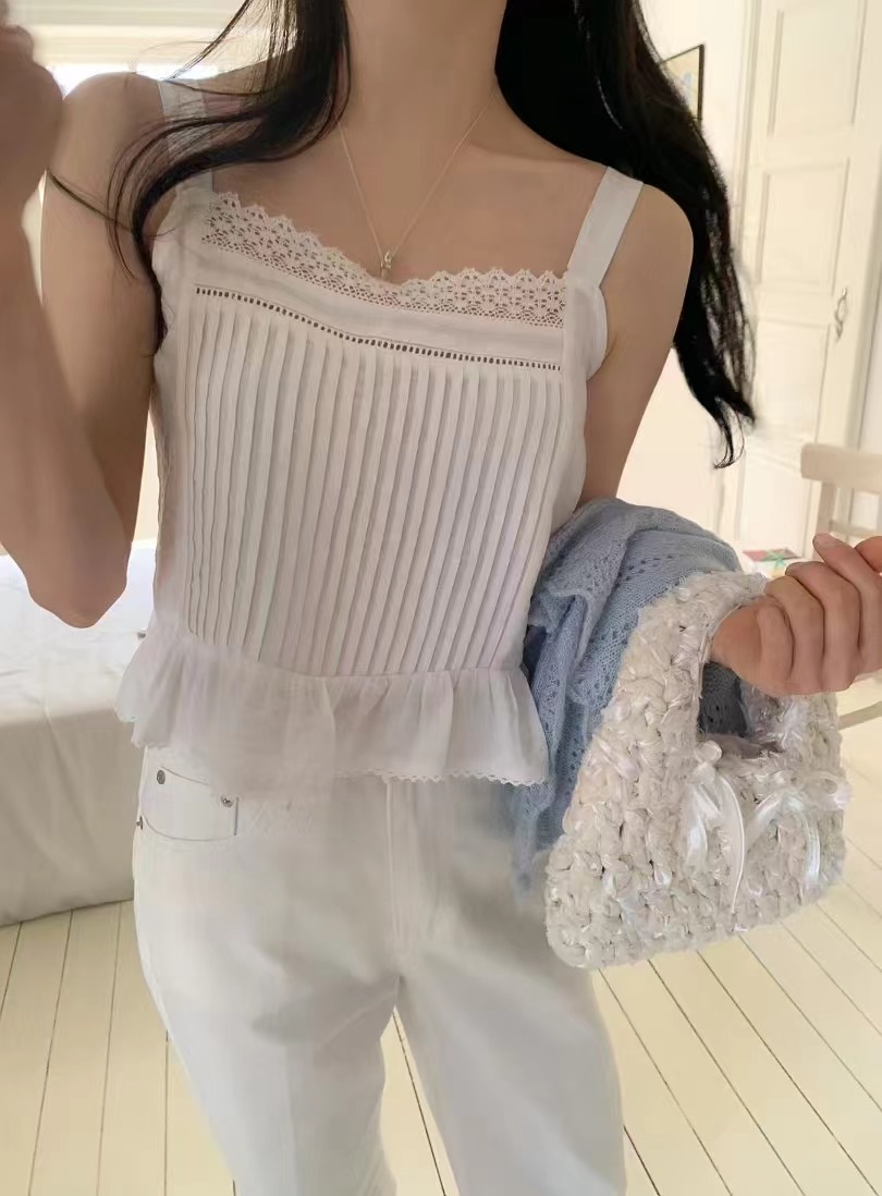 OUIR韓國直郵㊣女裝新品人氣時尚休閑推薦25春夏熱賣吊帶背心OUIR吊帶/背心