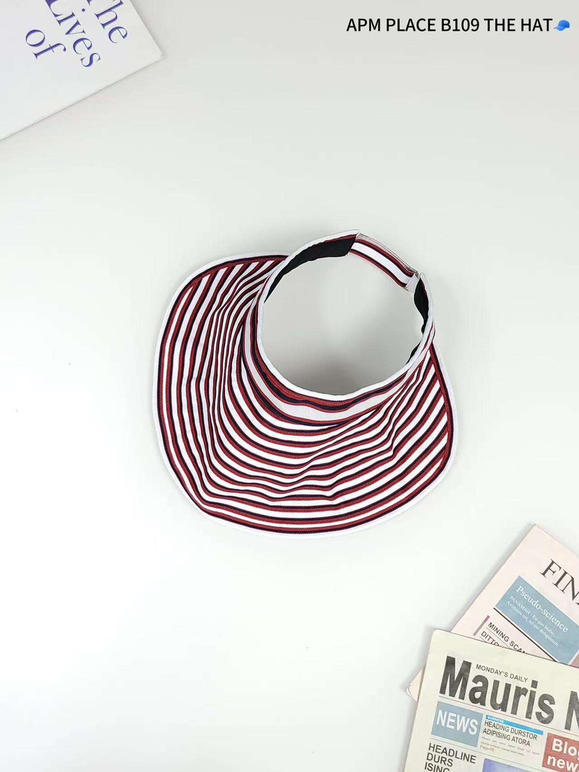 THE HAT-P韓國㊣直郵東大門代購女裝新品25春夏推薦帽子條紋THE HAT帽子
