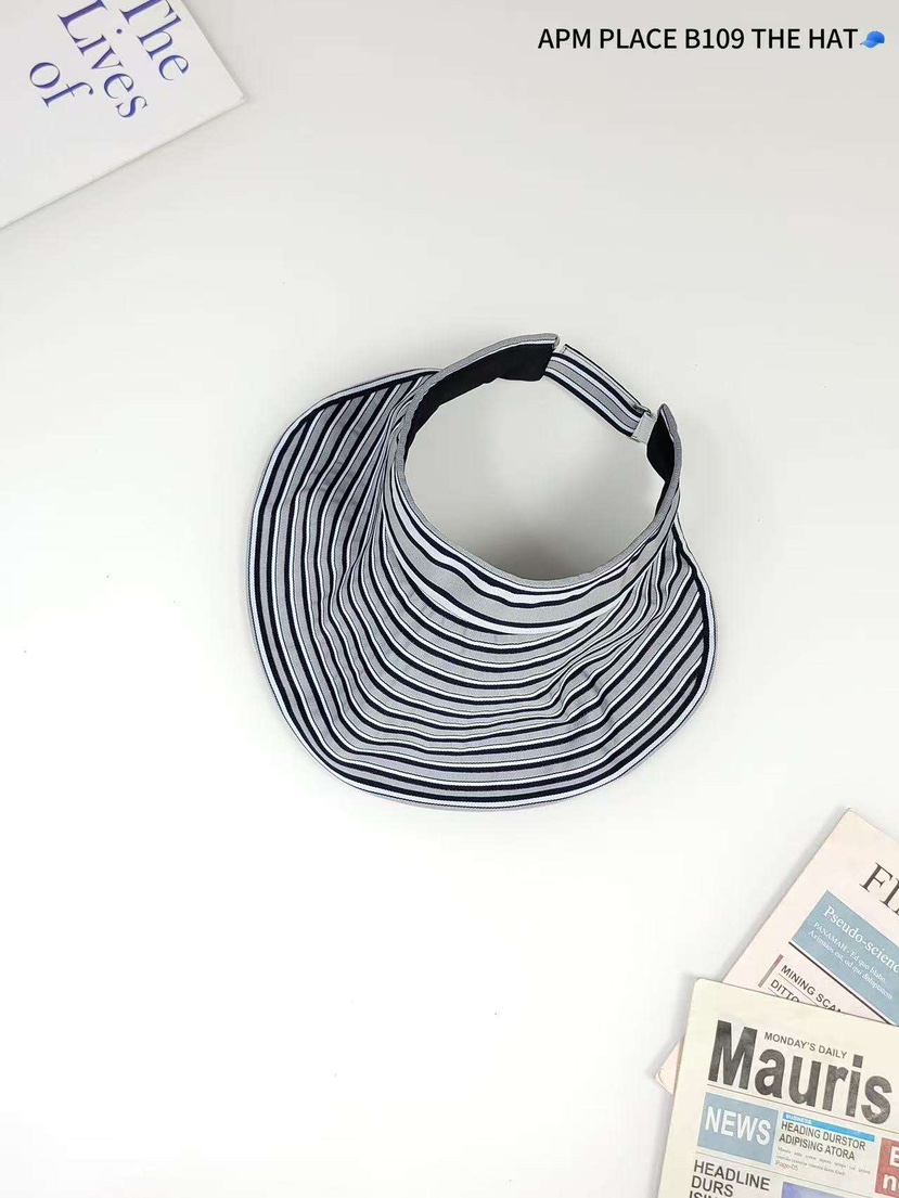 THE HAT-P韓國㊣直郵東大門代購女裝新品25春夏推薦帽子條紋THE HAT帽子