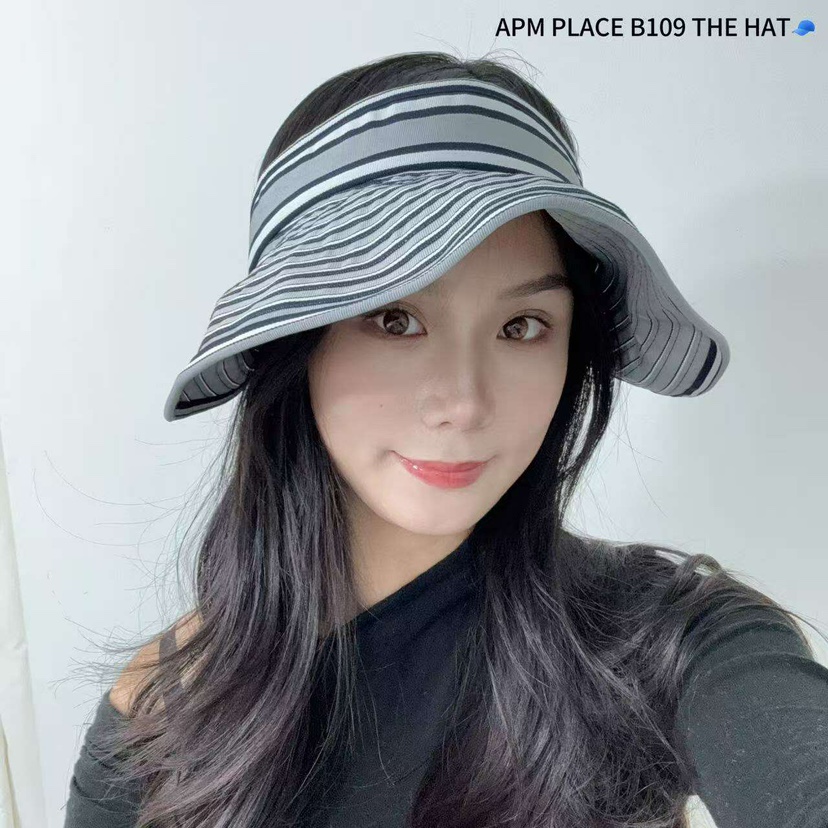 THE HAT-P韓國㊣直郵東大門代購女裝新品25春夏推薦帽子條紋THE HAT帽子圖色3