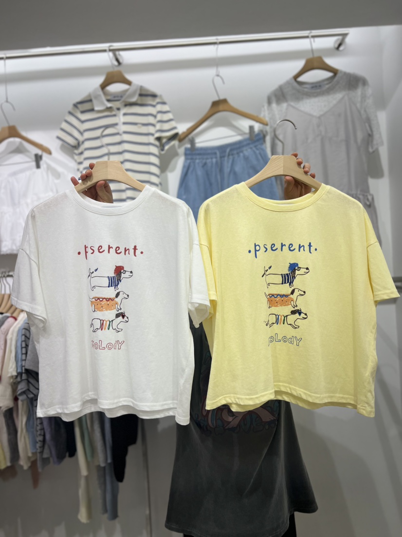 OLA韓國直郵㊣女裝新品休閑人氣推薦熱賣25春夏時尚T恤mellor/OLAT恤