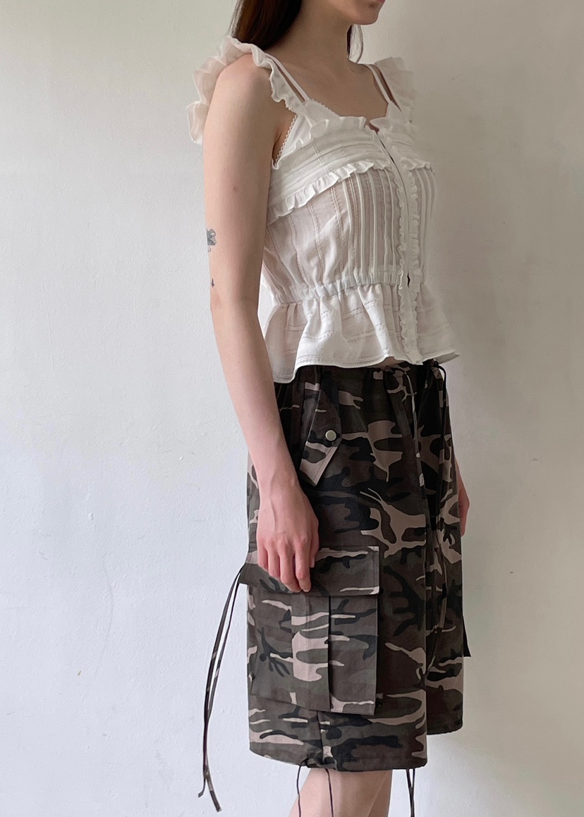 ANOTHER AVENUE韓國㊣直郵東大門代購女裝新品25春夏短褲迷彩ANOTHER AVENUE短褲